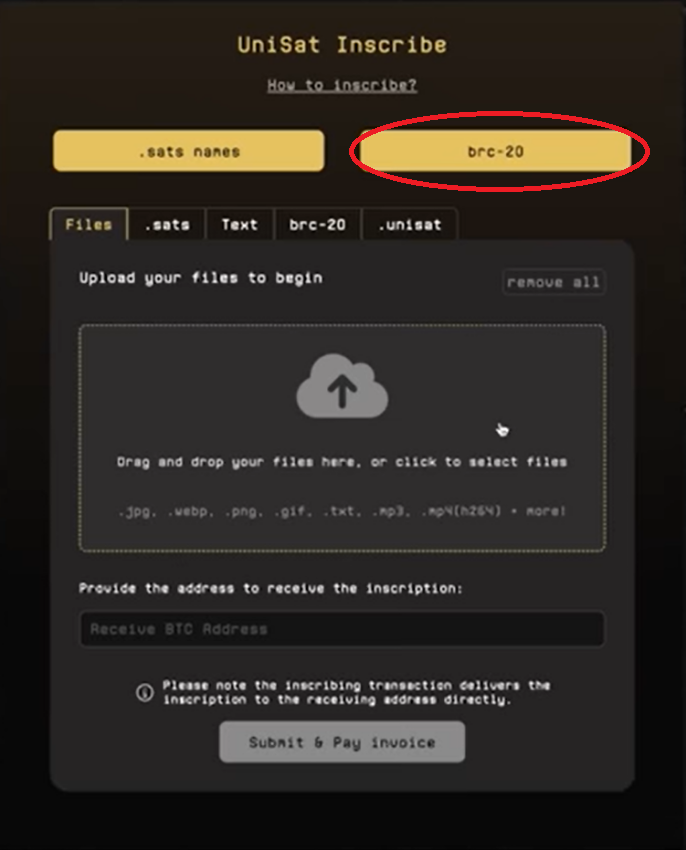 Cara deploy token BRC-20 di UniSat