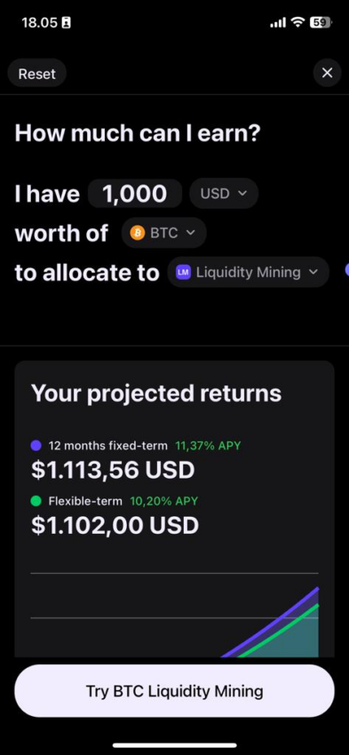 Hitung perkiraan imbal hasil crypto dengan simulasi di Bake.io