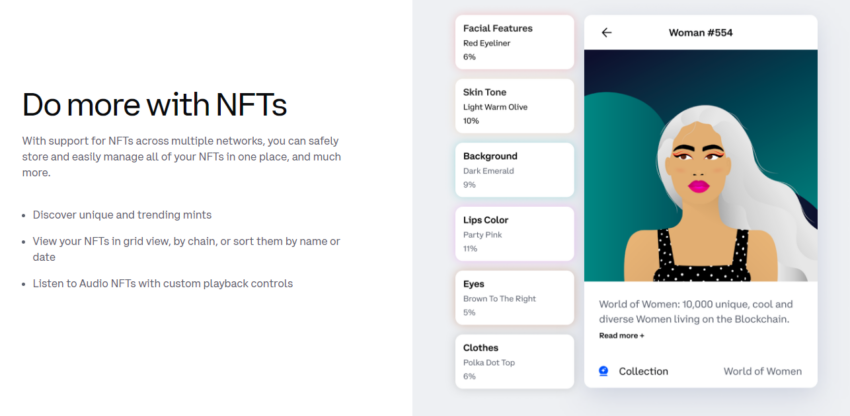 Coinbase wallet dengan fitur NFT