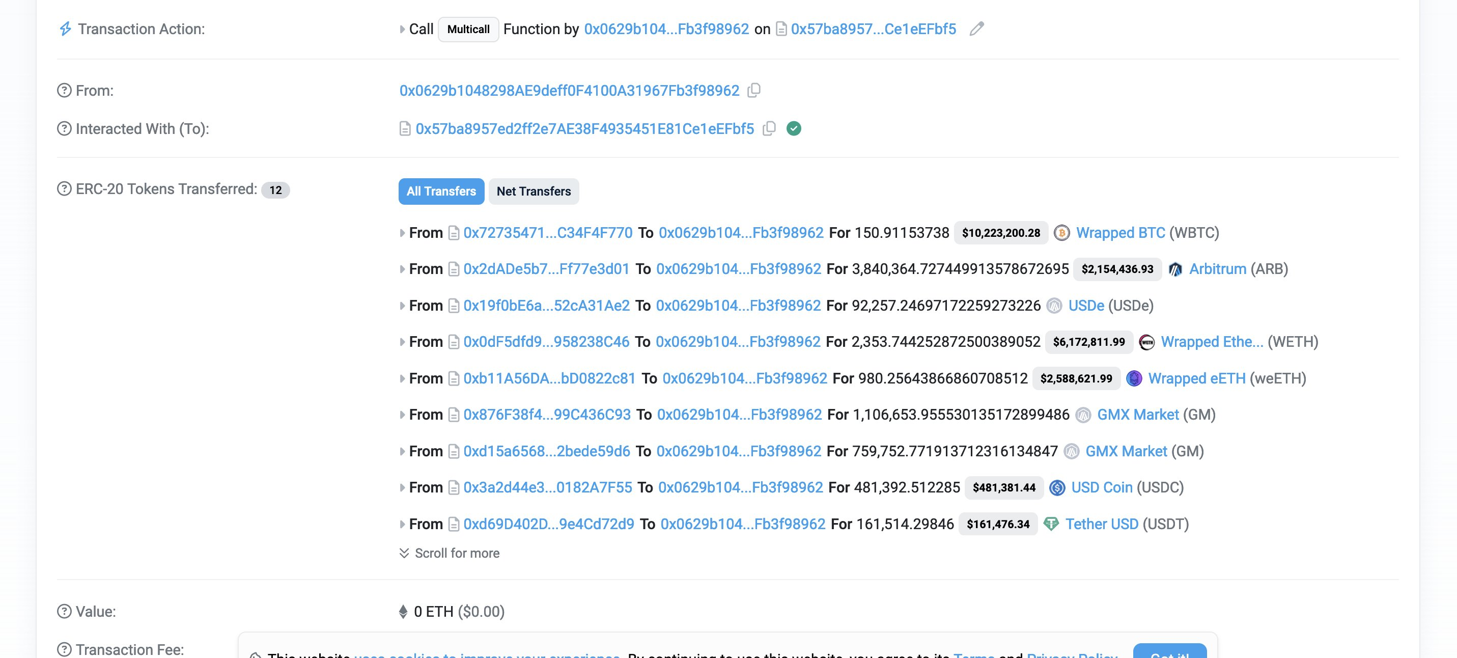 Suspicious Radiant Transactions